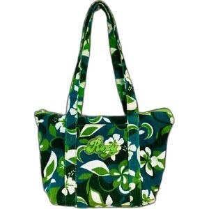 Roxy Green and Blue Floral Shoulder Bag